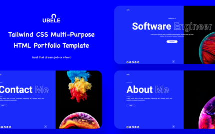 Ubele - Tailwind CSS Multi-Purpose Html Portfolio Template Website Template