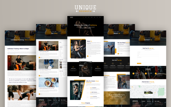 Unique Roubgym Shopify Template Shopify Theme