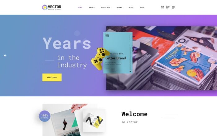 Vector - Print Shop Multipage Modern HTML Website Template