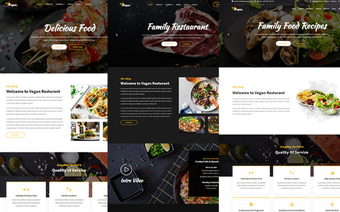 Vegan - Food & Resturant HTML Website Template