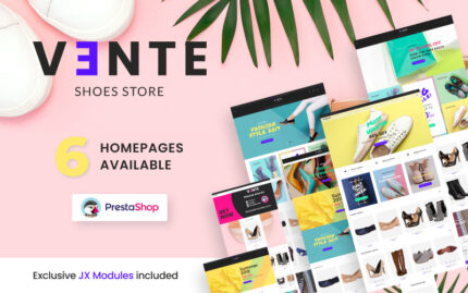 Vente - Shoes Store Clean Bootstrap Ecommerce PrestaShop Theme