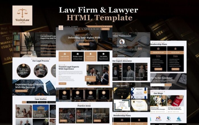 VerityLaw - Law Firm and Lawyer HTML5 Website Template