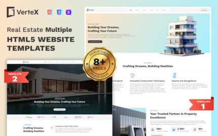 Vertex - Real Estate Multiple HTML5 Website Templates