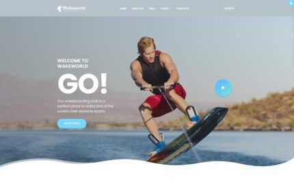 Wakeworld - Surfing Multipage Joomla Template