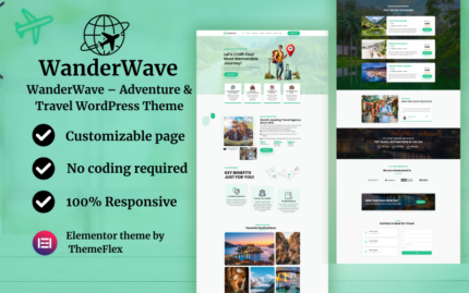 WanderWave – Adventure & Travel WordPress Theme