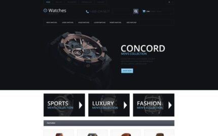 Watches Responsive OpenCart Template