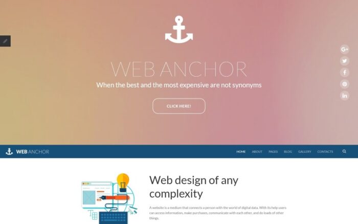 Web Anchor Joomla Template