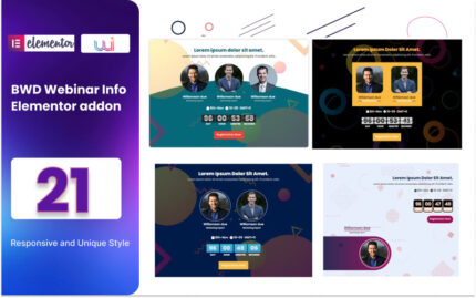 Webinar Info WordPress Plugin For Elementor