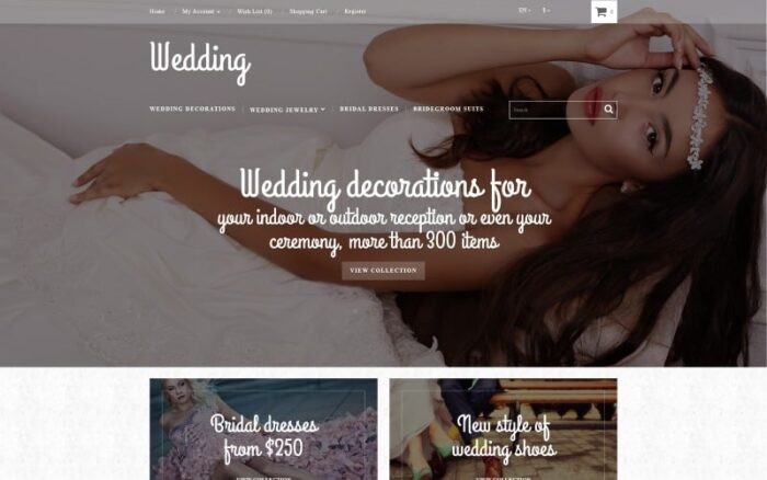 Wedding Store OpenCart Template