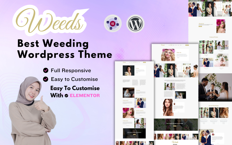 Weeds-Wedding Photography- WordPress Theme WordPress Theme