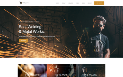 Welding and Iron HTML Template Website Template