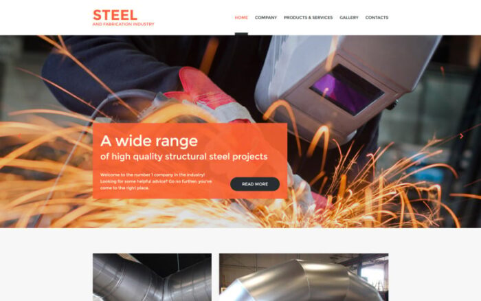 Welding Responsive Website Template