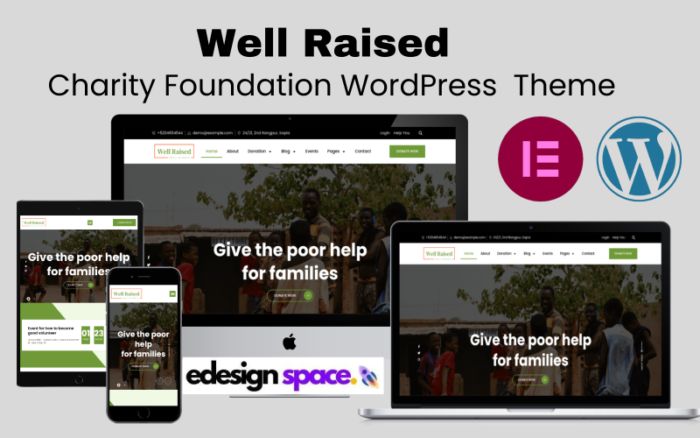 Well Raised - Charity Foundation and Donation WordPress Theme