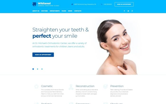 Whitenol - Dentistry Clinic Responsive WordPress Theme