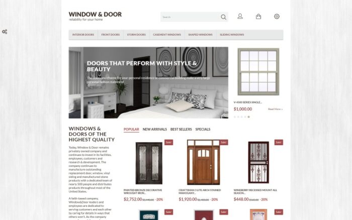 Window Door PrestaShop Theme