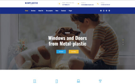 Winplastic - Plastic Windows Installation and Replacement WordPress Theme