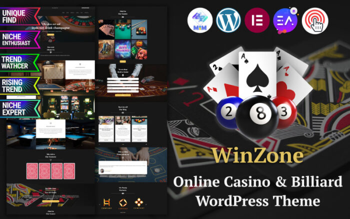 WinZone - Online Casino & Billiard WordPress Theme