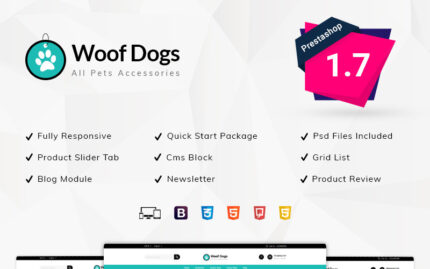 Woofdog Pet Store PrestaShop Theme