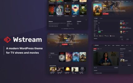 WStream - Wodpress theme for series and movies WordPress Theme