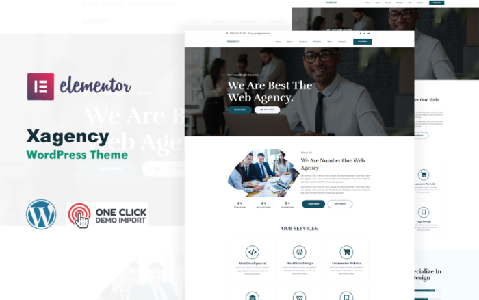 Xagency Creative Agency IT Elementor WordPress Theme