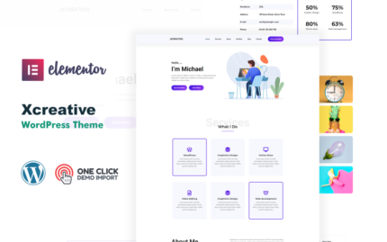 Xcreative Personal Creative Portfolio WordPress Theme