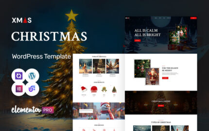 Xmas - Christmas Event, Gift Shop And Family Gathering WordPress Elementor Theme WordPress Theme