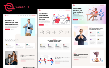 Yango - Technology IT Solutions and Services Provider Company HTML and Bootstrap Website Templates