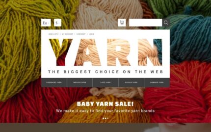 Yarn Online Store OpenCart Template