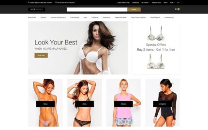 Your Secret - Lingerie Multipage Elegant OpenCart Template