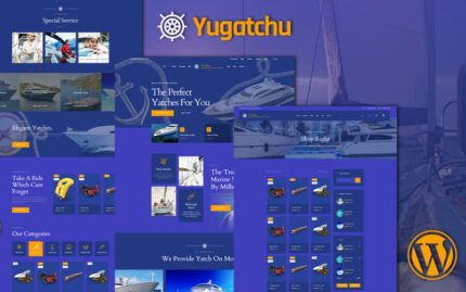 Yugatchu Luxury Yacht Club Service and Marine shop WooCommerce Theme