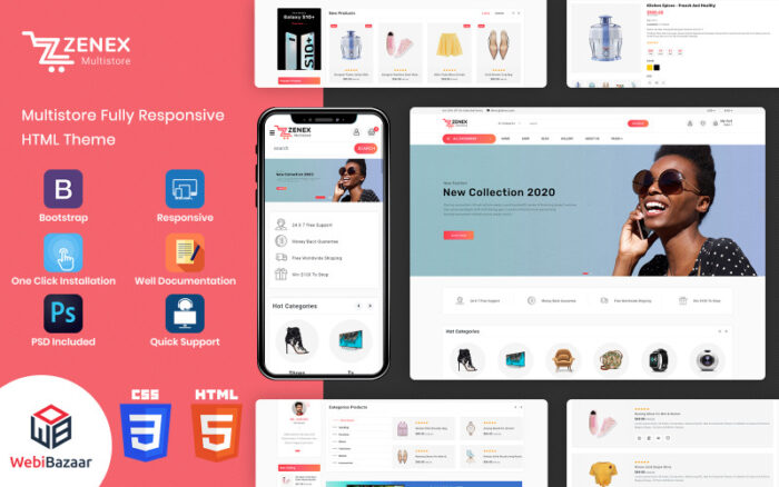 Zenex - HTML5 eCommerce Website Template