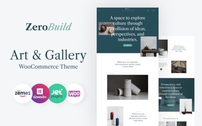 ZeroBuild - WooCommerce Art Gallery Theme That Boosts Your Shop WooCommerce Theme