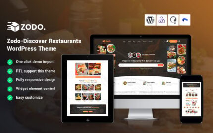 Zodo - Discover Restaurants WordPress Theme