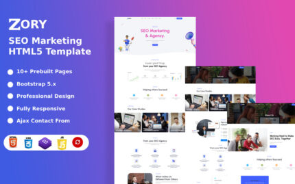 Zory - SEO Marketing HTML5 Template Website Template