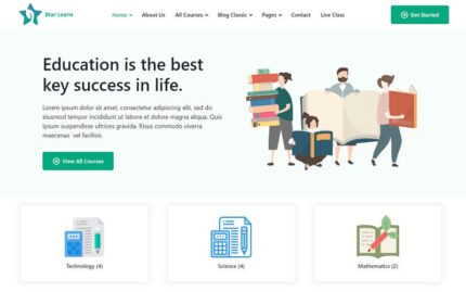 Star Learn - Kit Template WordPress Elementor untuk Sekolah, Perguruan Tinggi, Universitas, LMS, dan Kursus Online - Fitur Gambar 1