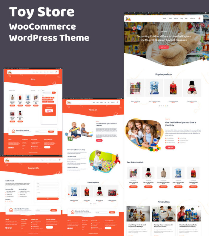 Tema WordPress Elementor WooCommerce Toko Mainan - Fitur Gambar 1