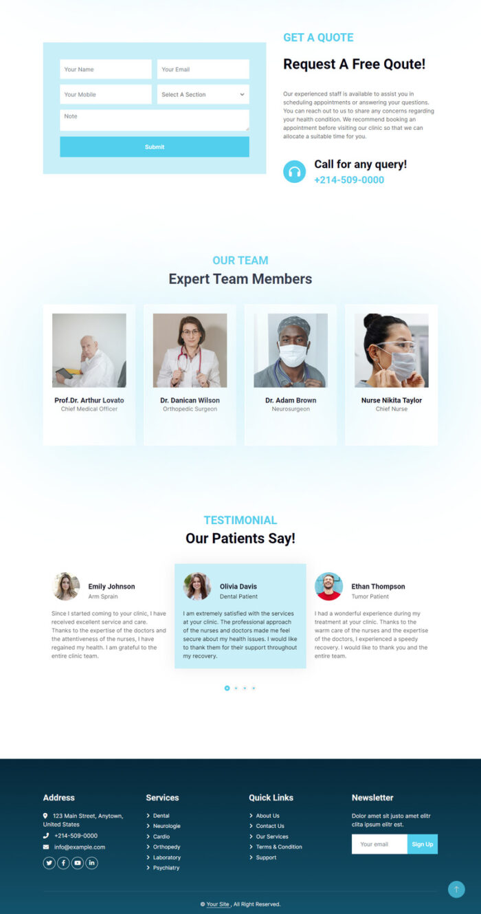 Template HTML ClinicArt - Medis - Dokter - Klinik - Dokter Gigi - Rumah Sakit - Fitur Gambar 3