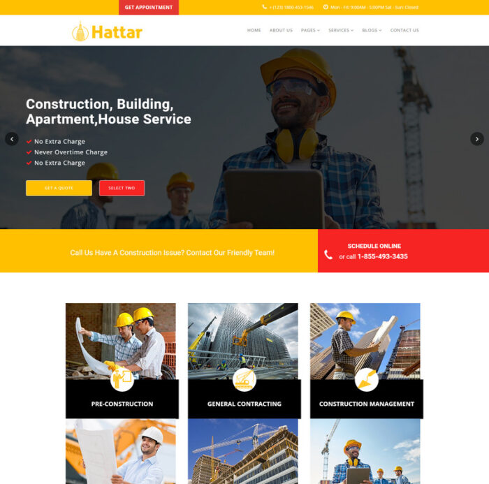 Bangunan Konstruksi Hatar || Template Situs Web HTML 5 Responsif - Fitur Gambar 1