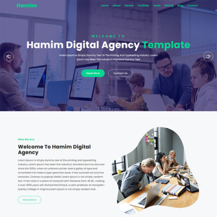 Template Situs Web Serbaguna Hamim Digital Agency - Fitur Gambar 1