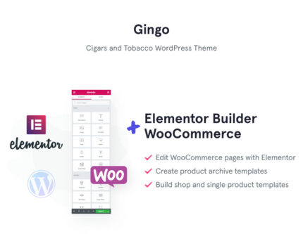 Gingo - Tema WordPress Cerutu dan Tembakau - Fitur Gambar 1