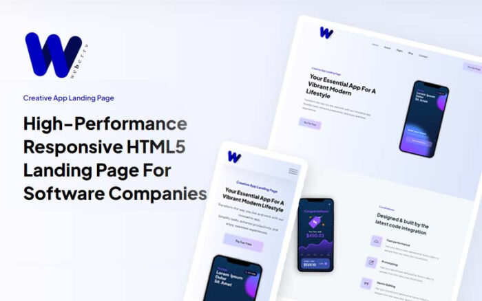 Weberry - Template HTML5 Perusahaan Perangkat Lunak - Fitur Gambar 1