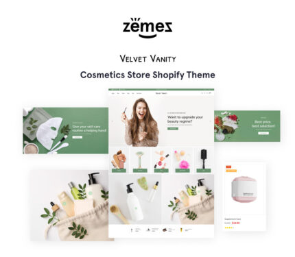 Velvet Vanity - Toko Kosmetik Toko Online Bersih Tema Shopify 2.0 - Fitur Gambar 1