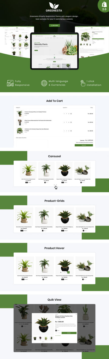 Tema Shopify Greenesta Organic - Toko Berkebun & Tanaman - Fitur Gambar 1