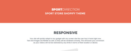 Sport Direction - Tema Shopify Toko Olahraga - Fitur Gambar 1