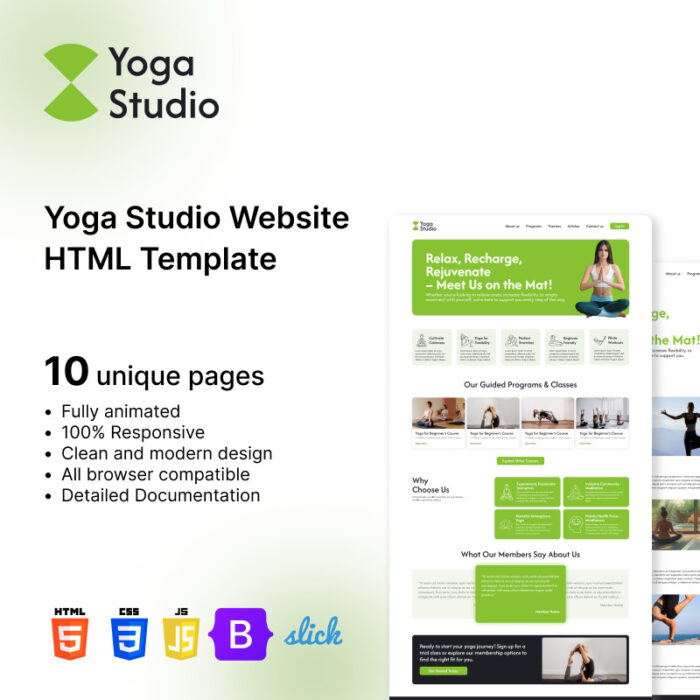 Template Situs Web HTML Yoga Studio - Fitur Gambar 1