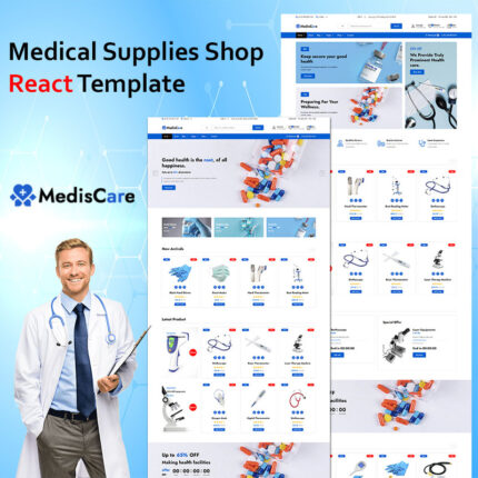 Mediscare - Template Situs Web React Toko Peralatan Medis - Fitur Gambar 1