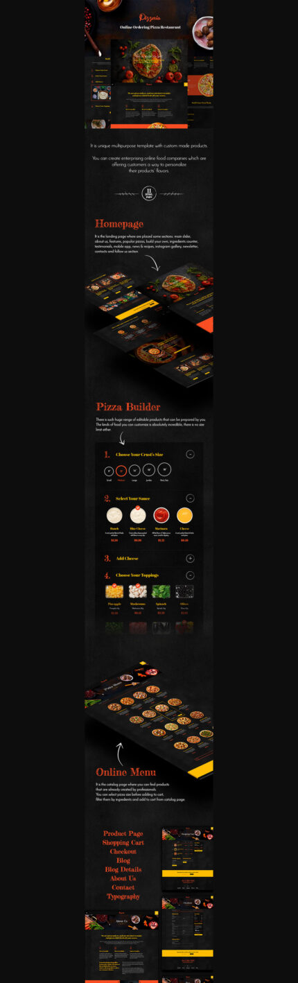 Template Situs Web Pembuat Pizza Pizzeria - Fitur Gambar 1