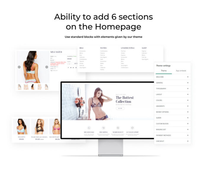 Tema eCommerce Shopify Responsif Lingerie - Fitur Gambar 2