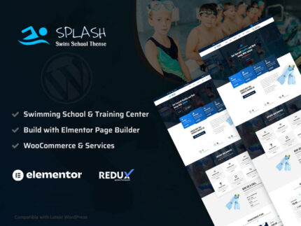 Splash - Tema WordPress Sekolah Renang - Fitur Gambar 1