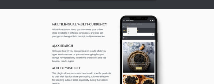 Kaviar Segar - Template OpenCart Toko Kaviar - Fitur Gambar 3